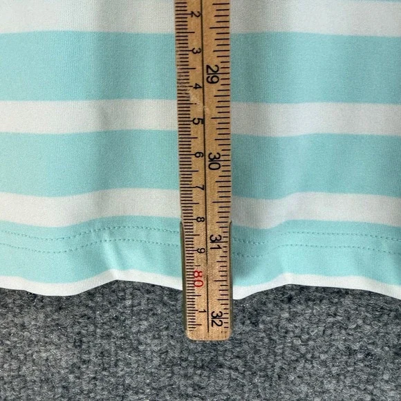 Under Armour Playoff Polo Men 3XL Blue Striped Short Sleeve Golf Athletic Shirt - Picture 2 of 6